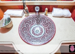 An elaborate sink at our Berber desert camp.